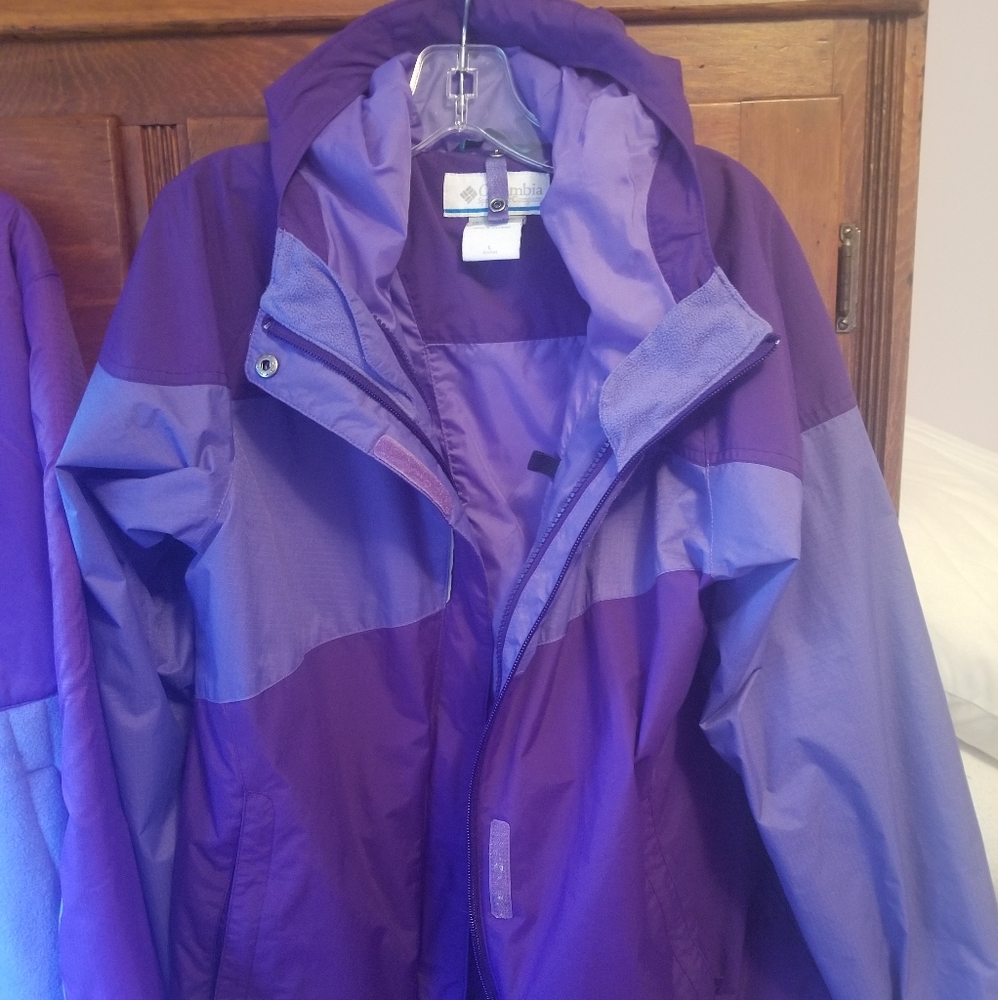Columbia 3 in 1 Girls purple coat